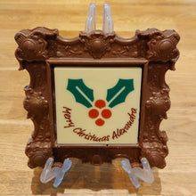 Load image into Gallery viewer, Christmas Chocolate Frame with a personalised Festive Greeting