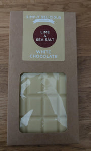 White Chocolate Bar with Lime & Sea Salt