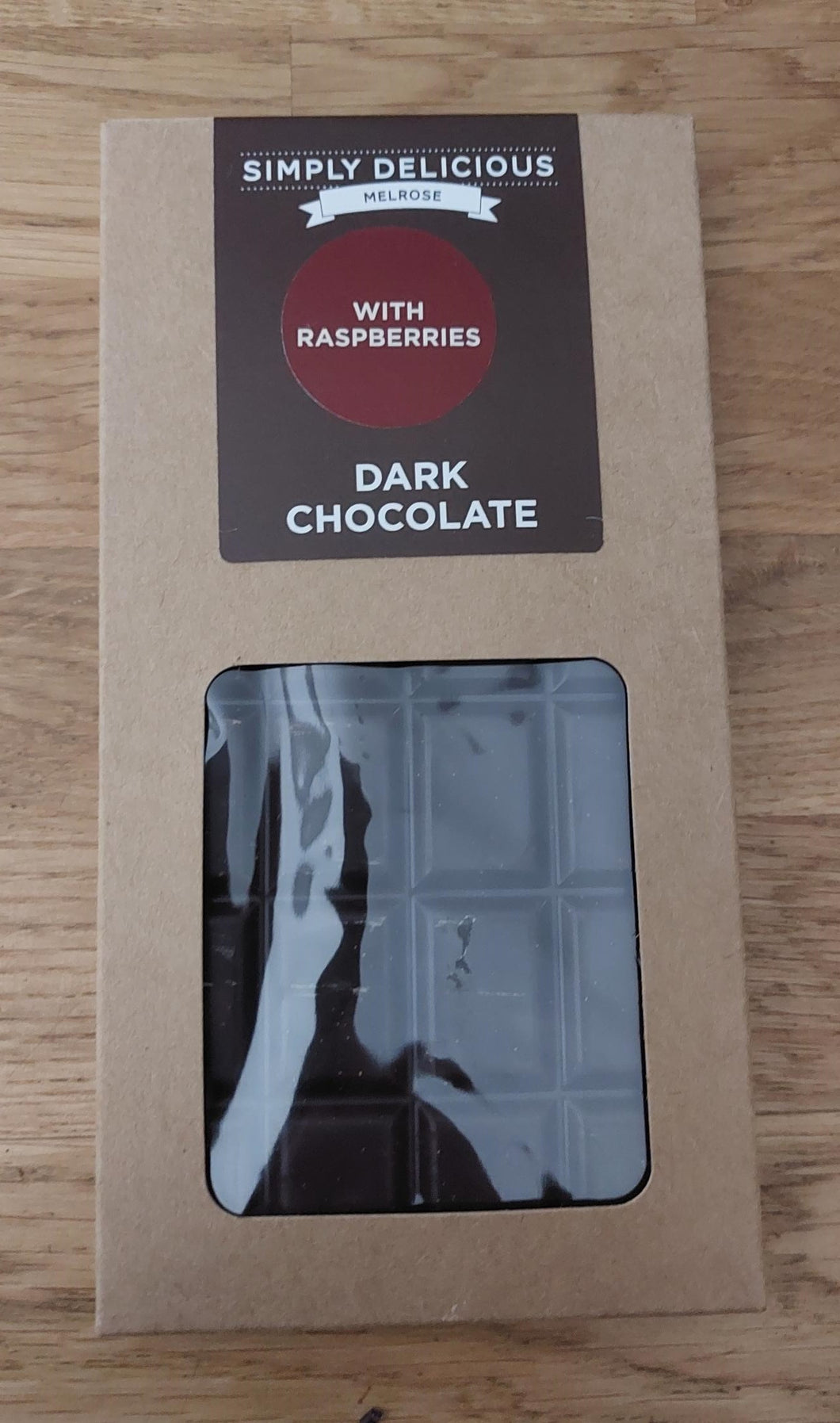 Dark Chocolate Bar with Raspberries